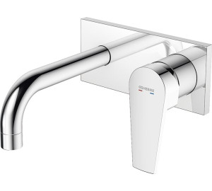 Monomando de lavabo empotrado caño 16 cm Cromado Klip